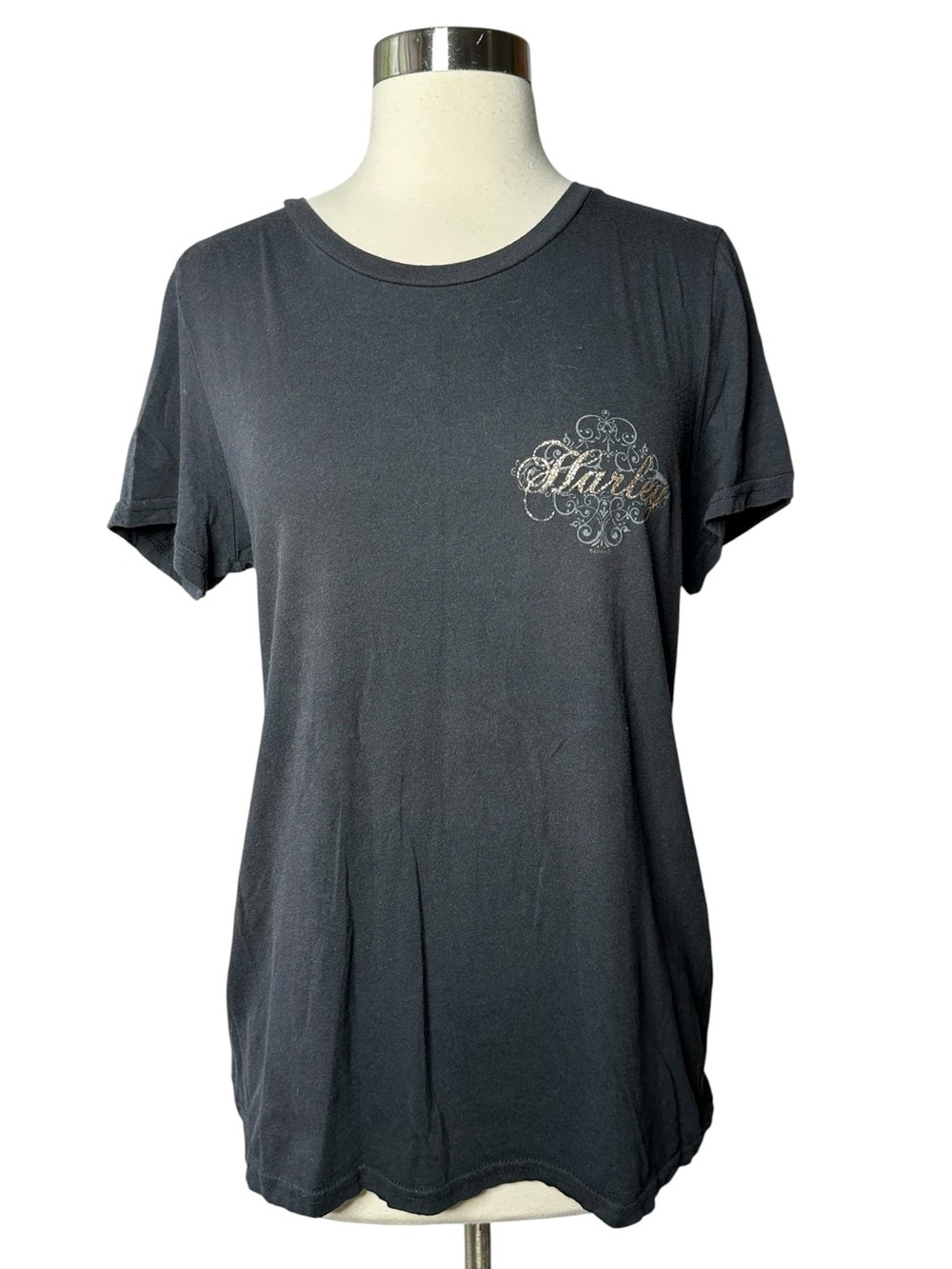 Harley Davidson Studded Mesh Back T-shirt XL